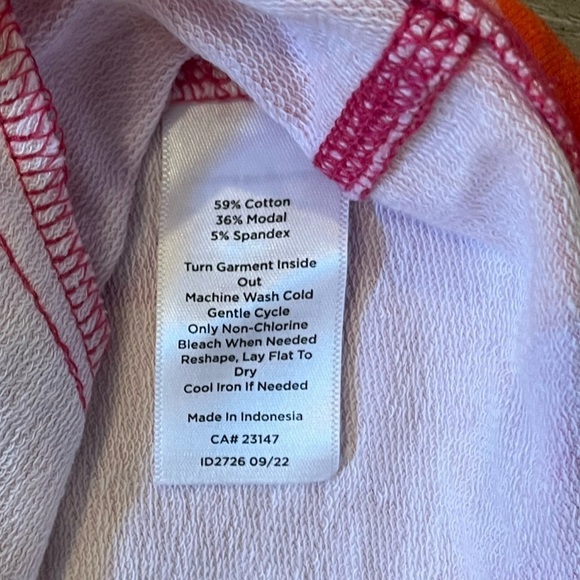 NWT Talbots Vibrant Floral Pink and Orange Quarter-Zip Pullover Medium - Picture 13 of 15